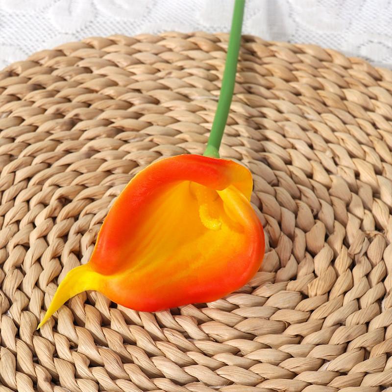 Pu Calla Lily Artificial Flower For Wedding Decor Home Staging Photography Prop