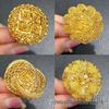 Three-Dimensional Carved Women's Bridal Ring - Dubai, India, Nigeria Style