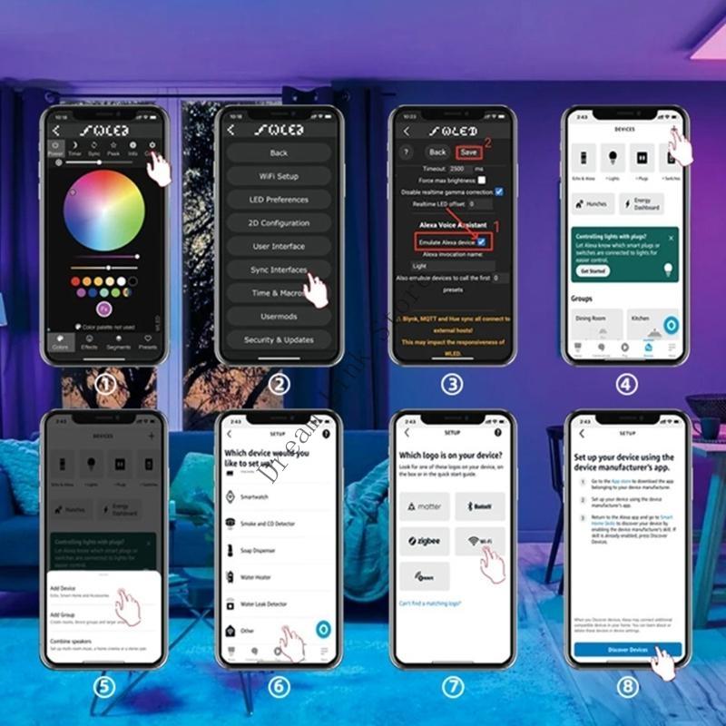 Q1FD Small LED Lighting Controllers with Sound Activation for Music Synchronization