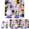 Elegante Lavendel-Lila Wichtel Tischdeko Figur für Muttertagsfeierlichkeiten aus Polyestermaterial