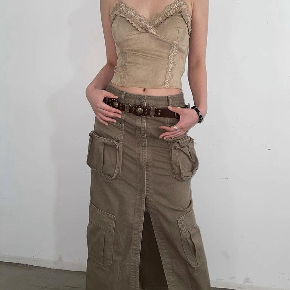 

Metal Vintage Belts Y2K Rivet Belts Personality Women