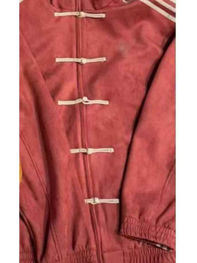 Шелковая куртка со стойкой и застежкой-лягушкой: Современный китайский костюм тан L