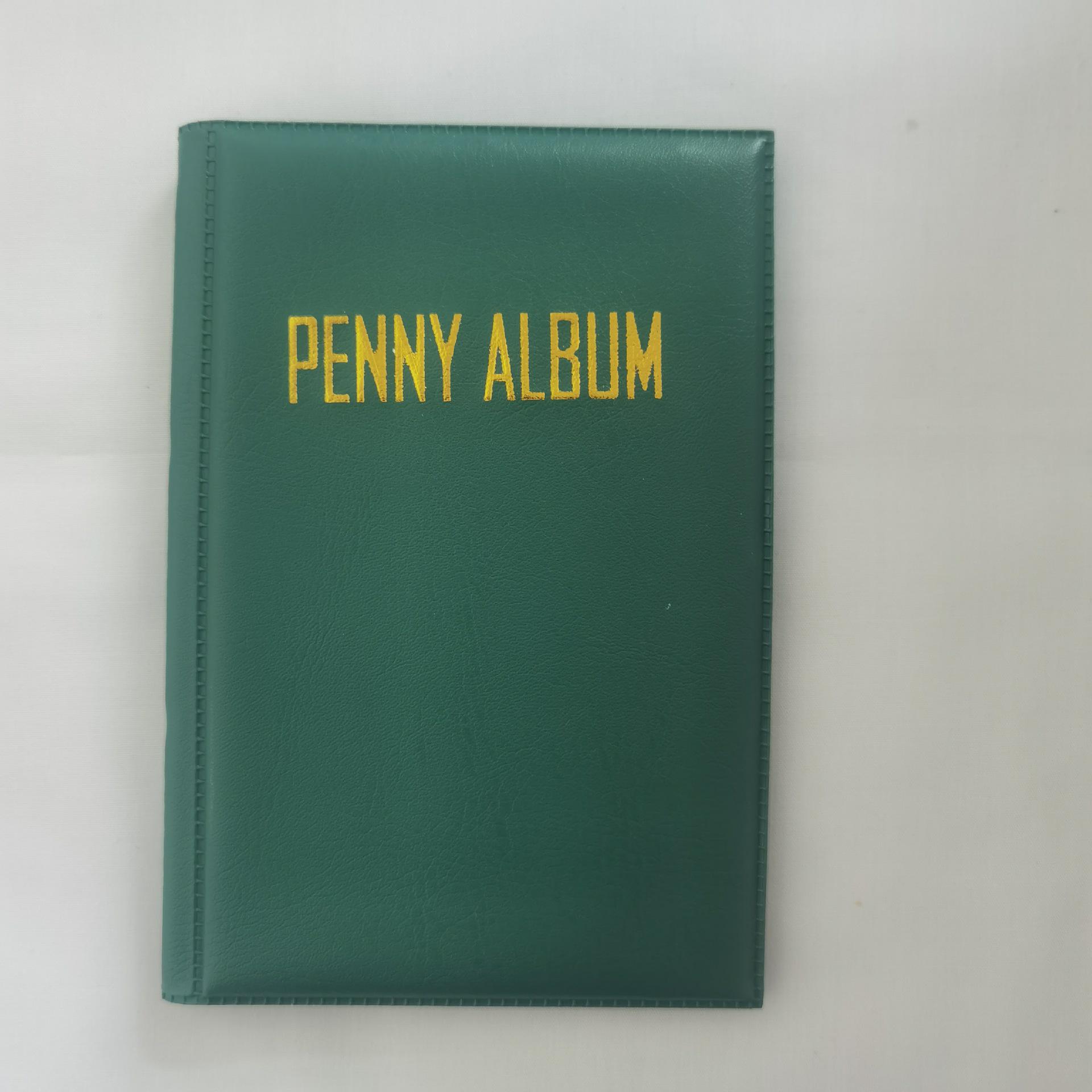 

Customized Copper Coin & Stamp Collection Album with 108 PVC Pockets зелёный