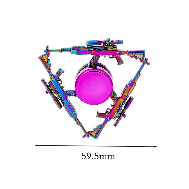 New Colorful Rainbow Alloy Fingertip Gyro Decompression Creativity Finger Spinners Hand Fidget Small Toys