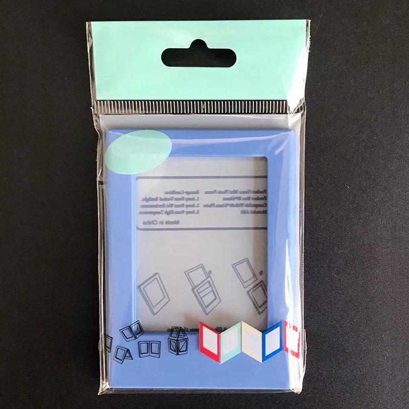 1 Pc Transparent Colorful Magnetic Photo Frame 1 Set Acrylic Fridge Picture Magnets For Room Desk Home Decoration