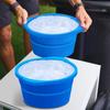 Silicone Large Ice Grid Mould Reusable Ice Cube Box Durable Ice Block Mold