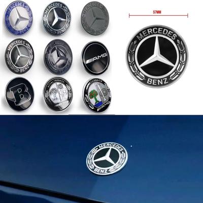 1ks 57mm Přední kapota auta Znak Odznak Kapota Příslušenství pro auta Pro Benz W204 W205 W212 W213 W221 W177 W246 GLA GLC CLA