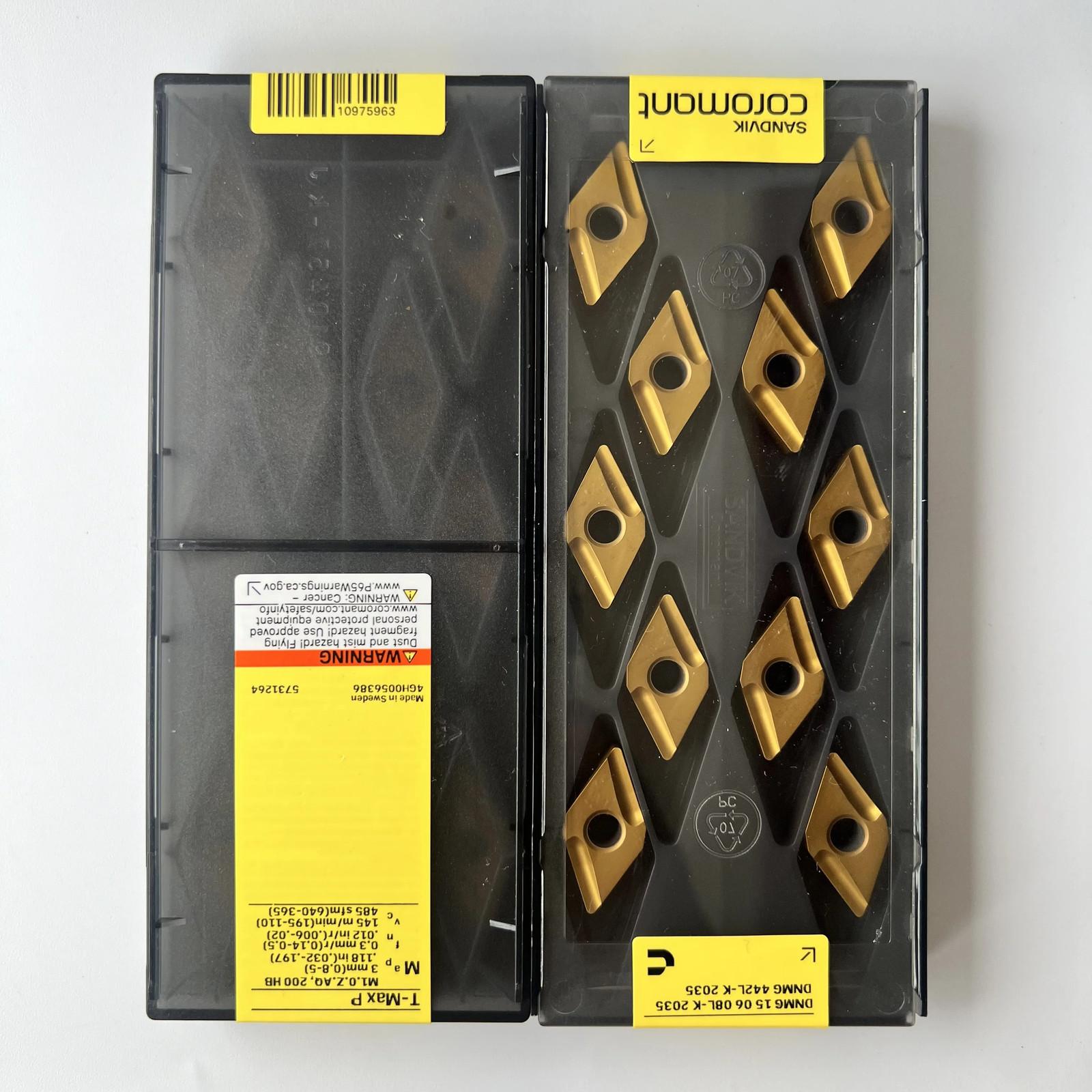 

SANDVIK / DNMG150608L-K 2035 / Industrial indexable Carbide Inserts 10 Pcs