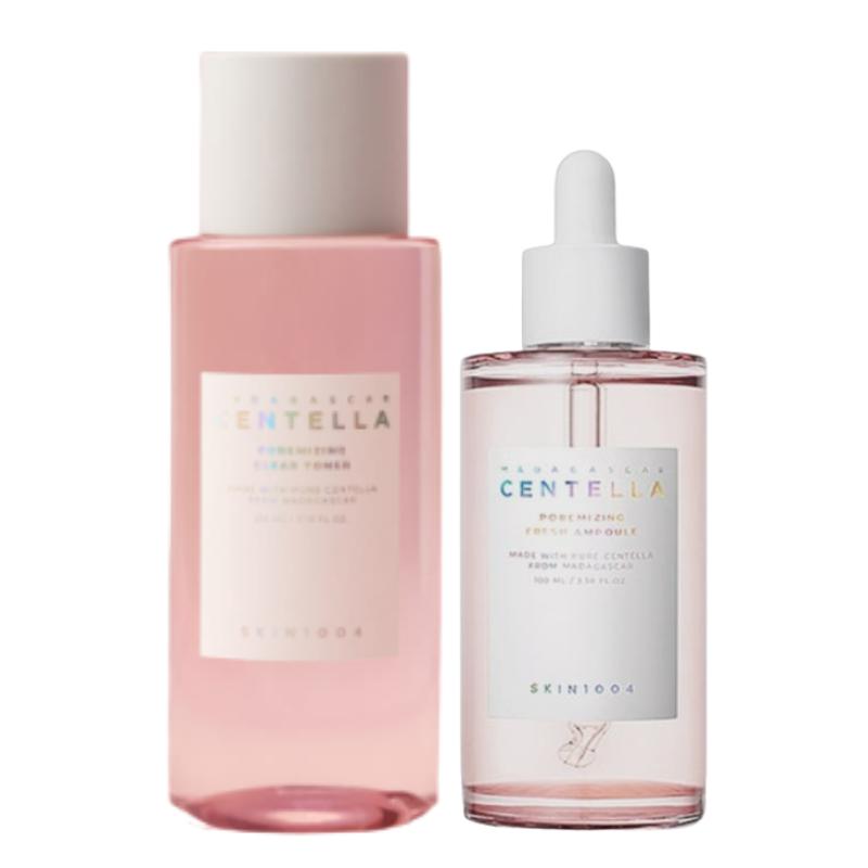 

SKIN1004 / Madagascar Centella Poremizing Duo / Clear Toner 210ml + Fresh Ampoule 50ml / Pore Refining & Sebum Control / From Korea