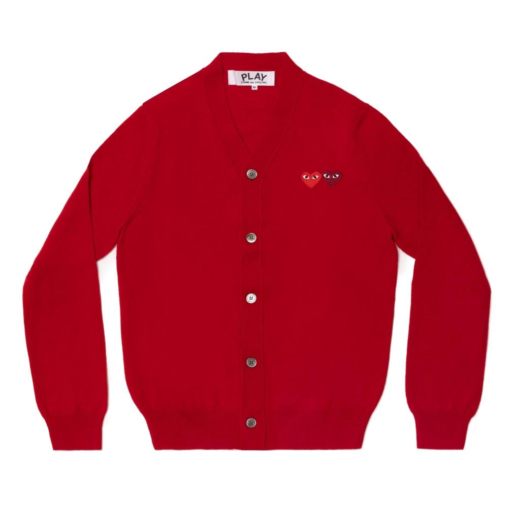 

Грати в Cdg Double Heart Men S Cardigan Red Mens XL