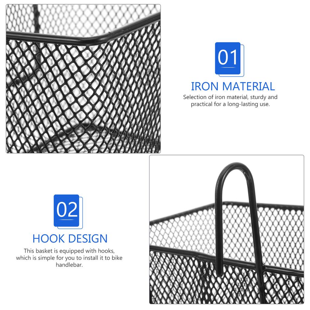 Cycling Accessories Mountain Bike Basket Front Basket Food Basket Vegetable Basket Hanging Storage Container multi-use