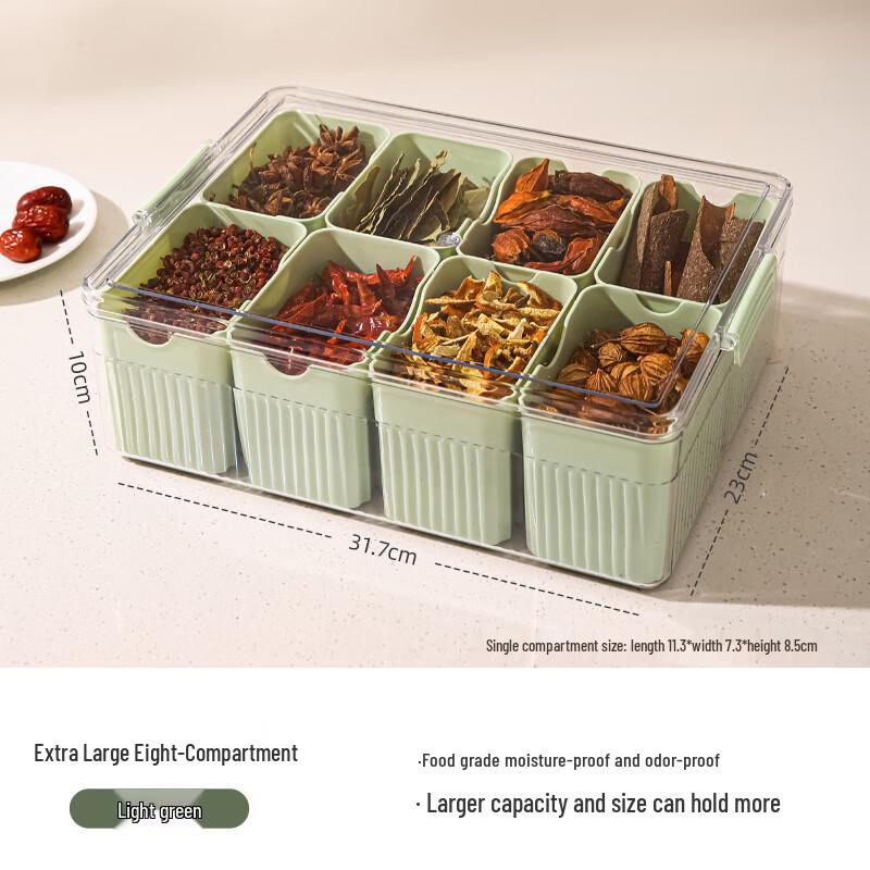Multi-Compartment Spice Storage Box