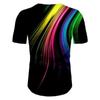 Herrskjorta T-shirt Tee Grafisk Rund Hals Regnbåge Vardag Kortärmad Tryck Kläder Kläder Grundläggande