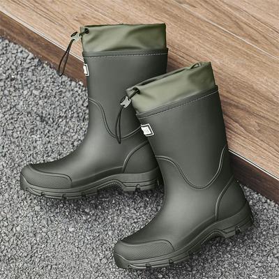 Fashion 2025 New Style Fashionable Mid-calf Rain Boots Couple Parent-child Outdoor Rain Boots Waterproof and Anti Slip Botas De Lluvia