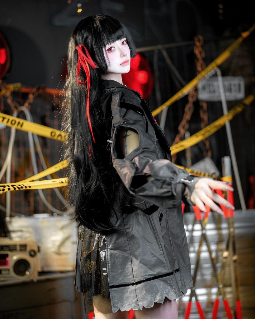 Kostium Cosplay Kuchiba Chisaki z Peruką Narushio Game Popularna Postać Mundurek Rozmiar Dorosły Przebranie Festiwal Halloween Boże Narodzenie Festiwal Szkolny