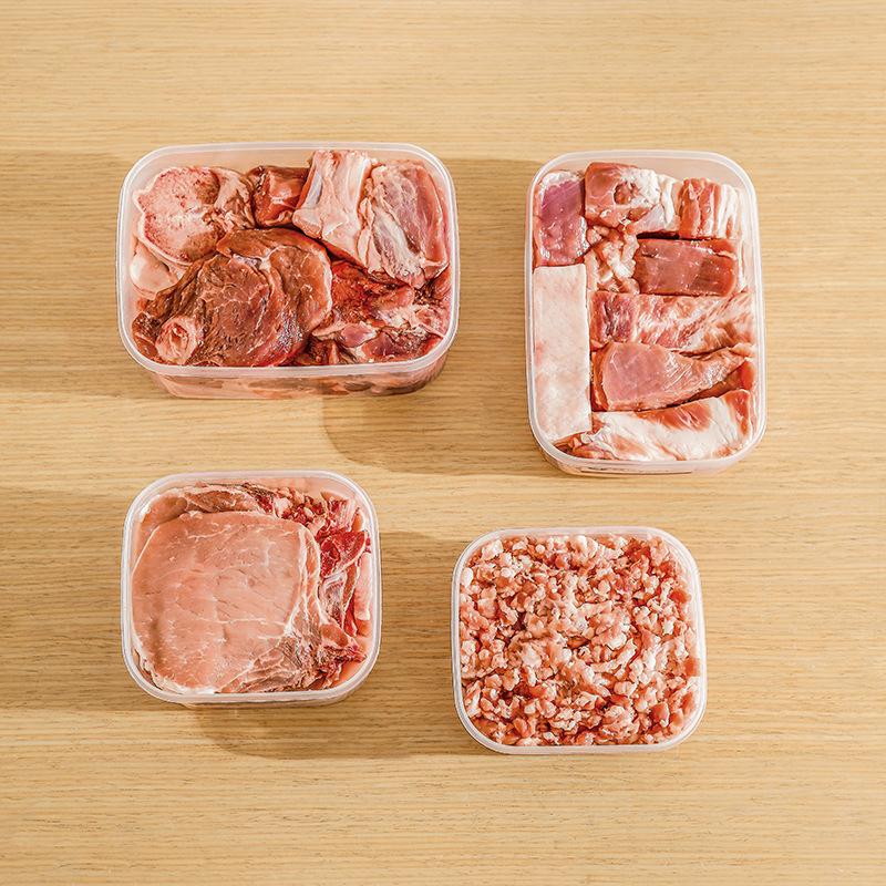 Plastic Crisper, Refrigerator, Food, Household Microwave Oven, Sealed Box, Kitchen Square Storage Box, Transparent Storage