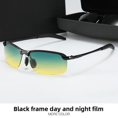 Klassische Herrensonnenbrille Tag- und Nachtfahrbrille Fahrbrille Fahrerbrille farbwechselnde Brille polarisierte Sonnenbrille