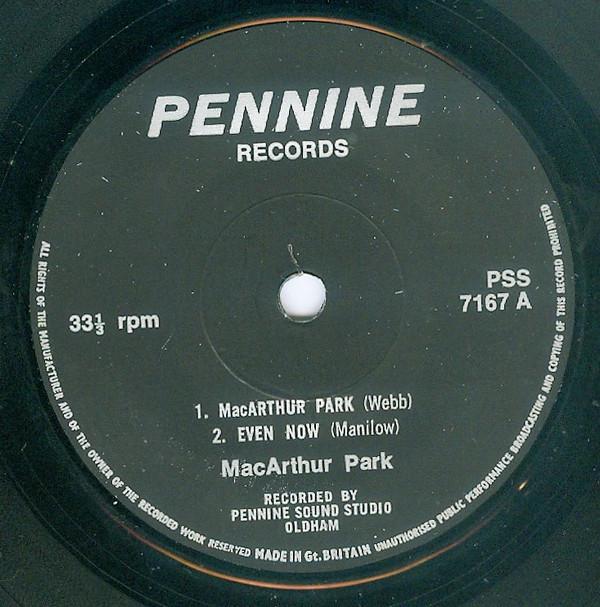

7inch Record MACARTHUR PARK - MacArthur Park PSS7167 Pennine Records 1979 UK Pop Used