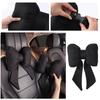 Car Seat Headrest Neck Rest Cushion Bowknot Car Neck Pillow Soft Neck Support Car Seat Back Pillows Neck Pain Relief