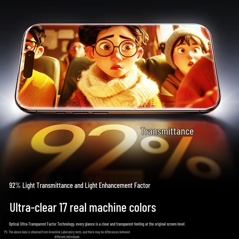 UGREEN Full Coverage Ultra-Clear Screen Protector for iPhone 17/16 Pro