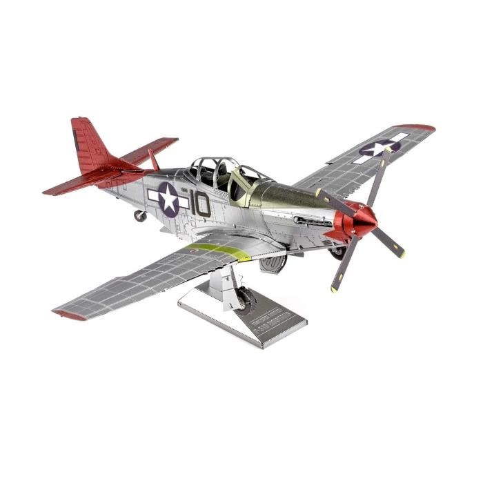 Fascinations Metal Earth Tuskegee Airmen P-51D Mustang puzzle en métal 3D
