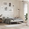 VidaXL Metal Bed Frames Without Mattress and Headboard White 135x190 Cm 376550