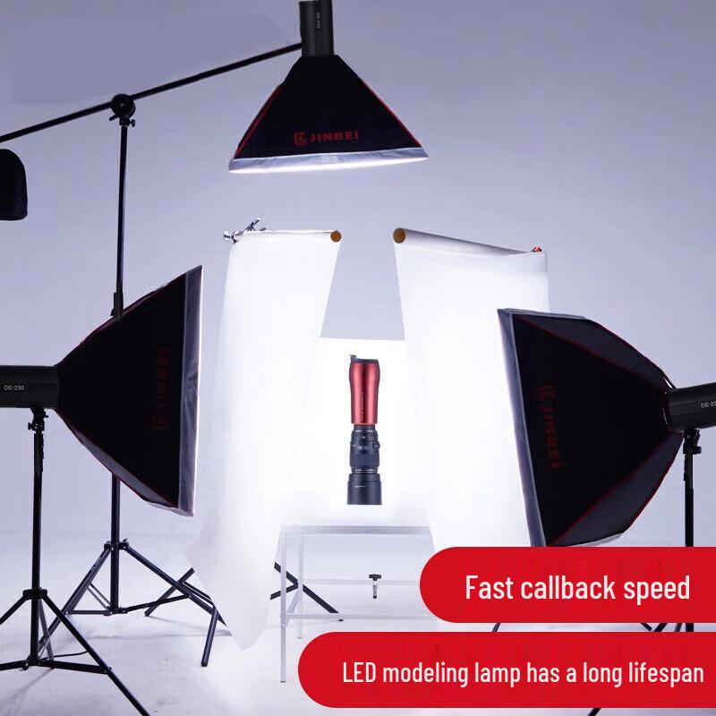 JINBEI DE-250w LED Studio Photography Light Kit