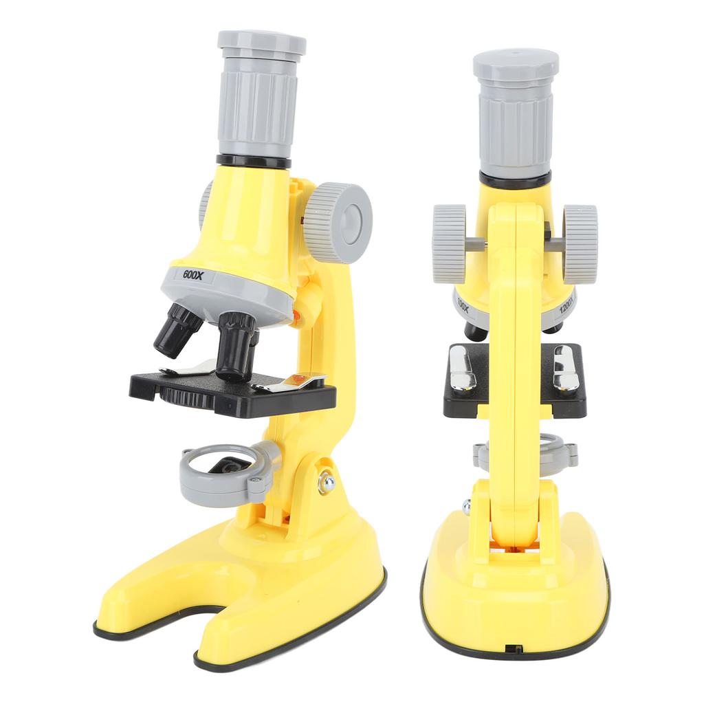 100X 600X 1200X Microscope for Kids Beginner Microscope Toy Kids Microscope Kit with Led Light