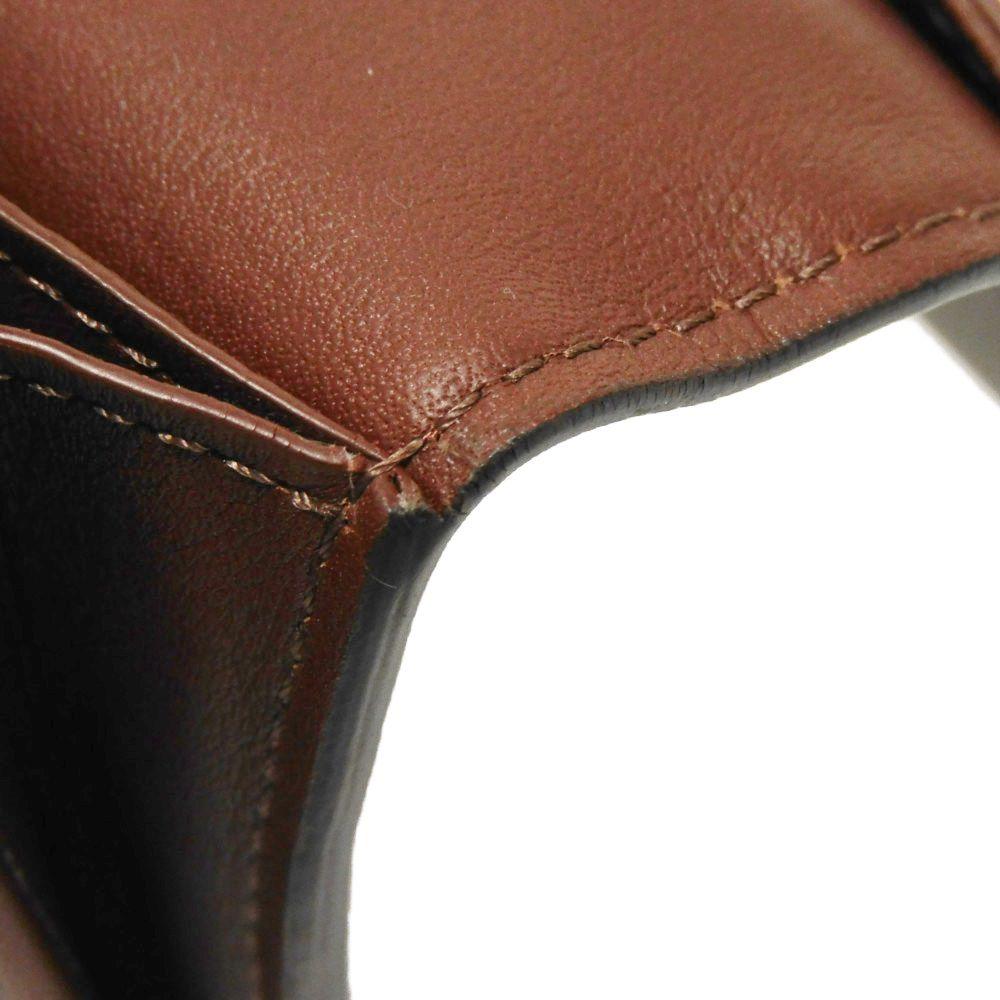 Used 12564 Portefeiulle Braza M61195 7940 New V Mark V Logo Bifold Brown Cuir Ombre Acajou Men's from Japan AUTHENTIC