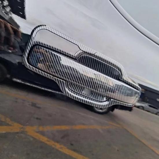 Carbon Fiber 4X Exterior Door Handle Cover Trims For Ford Ranger 2023 2024 2025