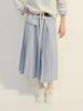 [mardimercredi] Cotton Pleated Maxi Skirt Check Mint
