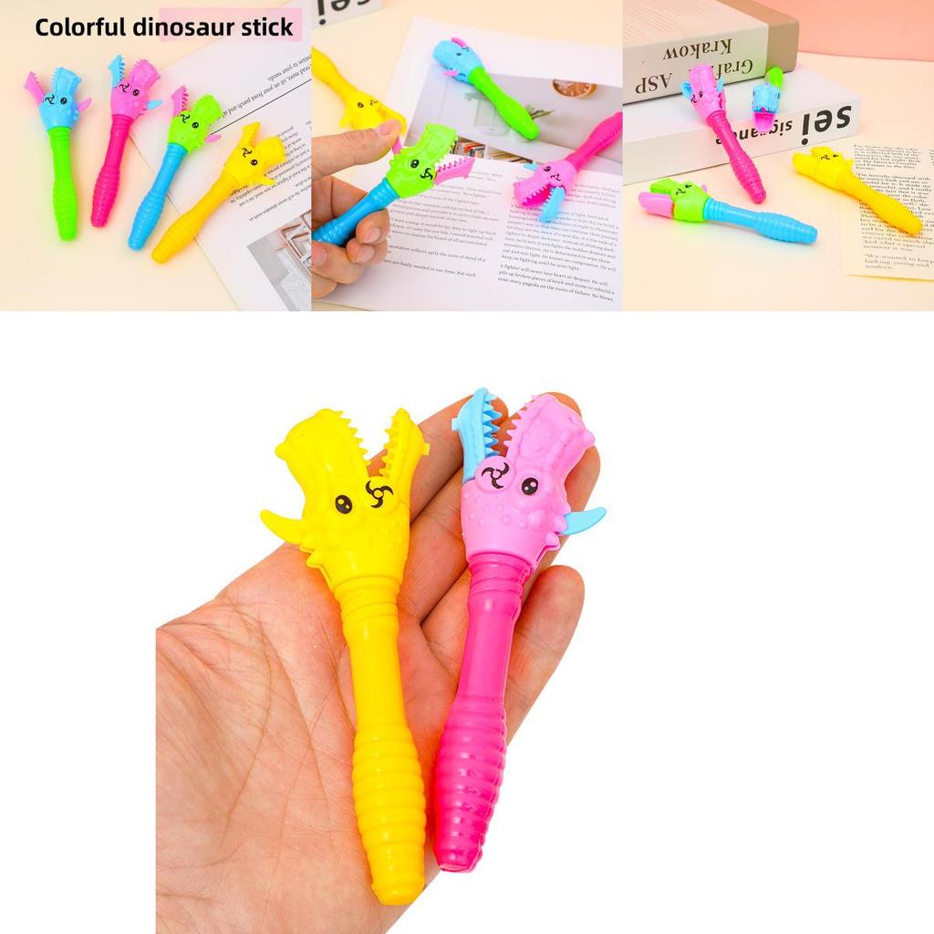 Creative Dinosaur Bite Hand Toy With Plastic Play Set For Childrens Pretend Play Gift