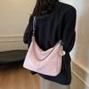 2025 new simple single shoulder oblique span bag to work commuter women's bag fashionable and casual large-capacity tote bag women