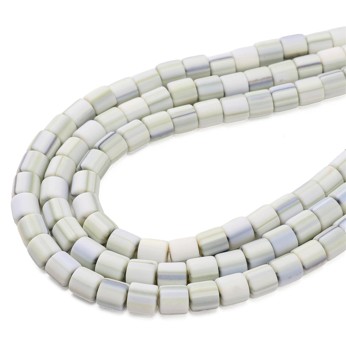 

62 шт. мягкие керамические бусины цилиндрические глиняные бусины для самостоятельного изготовления ожерелья браслета ювелирных изделий аксессуары 6x6mm