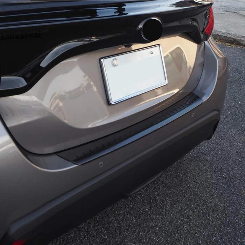 For Toyota Yaris   Stainless Steel outer Rear Bumper Protector Sill Trunk Rear guard plate Cover Trim accessories