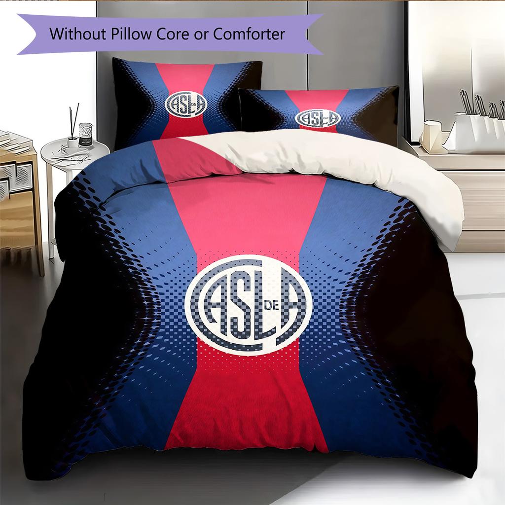 Club Atlético San Lorenzo de Almagro Pattern Bedding Quilt Set Home Decoration Gift (1 * duvet cover + 2 * pillowcase without core)