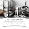 Pot and Pan Cleaner Pot and Pan Bottom Grease Cleaner Degreasing and Descaling Cleaning and Polishing Anti-rust Cleaning Solution