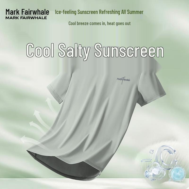 Mark Fairwhale Men's Lightweight Ice-Feel Quick-Dry Sports T-Shirt