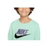 Nike Kids Alphabet Logo Crew Neck Casual Sport Pullover Sweatshirt Unisex Tops Light-Green CV9297-379
