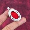 Red Coral Handmade Gemstone Pendant, 925 Solid Sterling Silver Pendant Antique Jewelry, For Engagement Gift