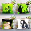 Singer CCharli Xcx Throw Pillow Covers Pattern Cushion Cover Suitable For Sofa Bedroom Car Pillow Cover