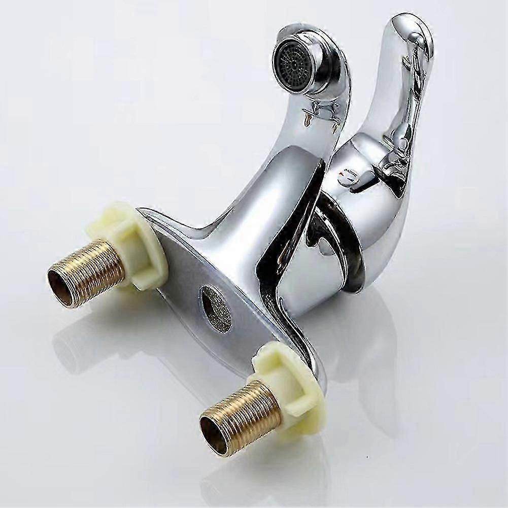 Wash Basin Faucet Double-hole Basin Faucet For Hot And Cold Water Sink Mixer Tap Bathroom Single-handle Basin Washbasin Faucet
