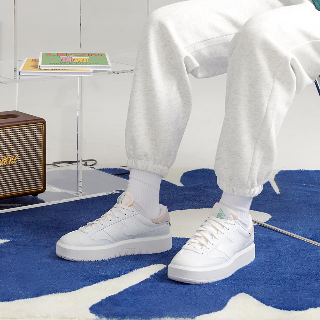 New Balance CT302 White Stone Pink Unisex Sneakers Sage-Leaf CT302LE