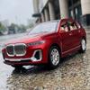 1:24 BMW X7 Off Road SUV Alloy Metal Diecast Model Car Boy’s High Simulation Miniature Holiday Present Home Trendy Ornament Toy