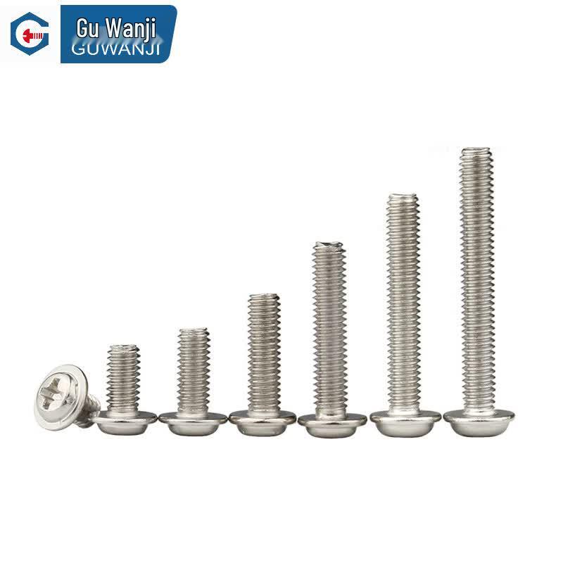 304 Stainless Steel Phillips Pan Head Machine Screw with Washer
