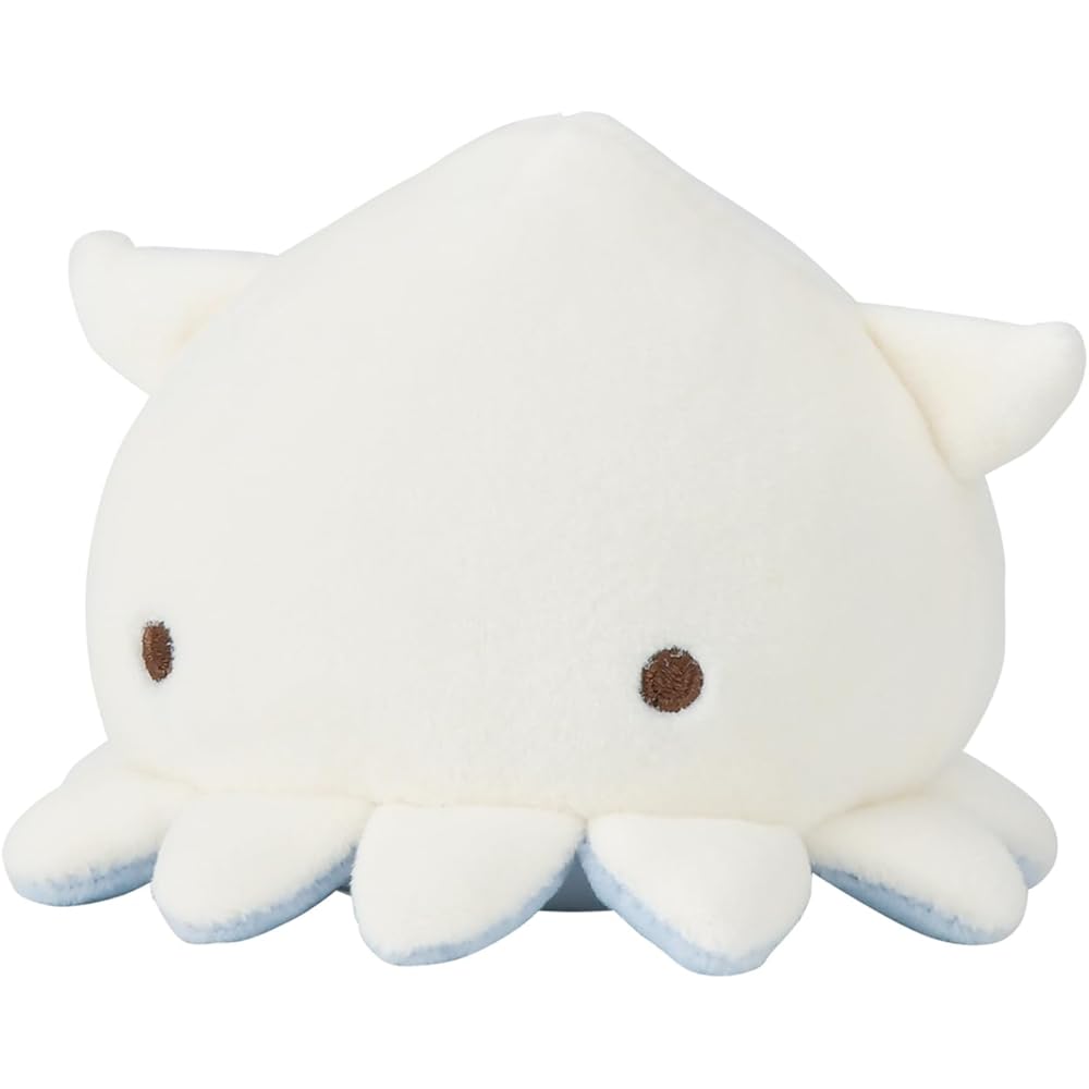 Ribuhato Mascot Marshmallow Aqua Squid Plush Toy Soft 8cm