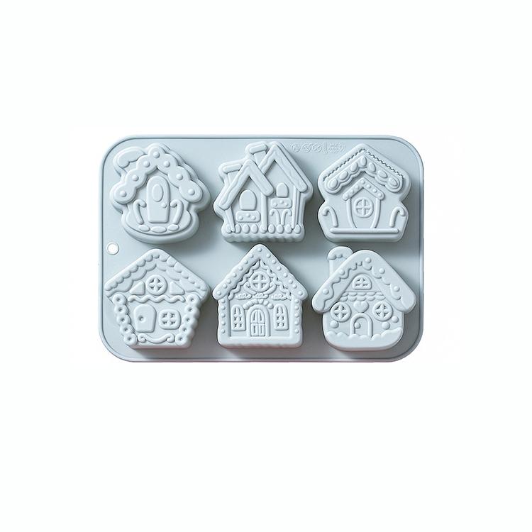 6 Cavity Silicone Molds Food - Grade Baking Tools for Cakes Chocolates Jellies Non - Stick Easy To Release and Clean Ideal for D