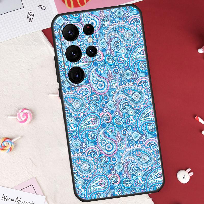 Paisley Pattern Case For Samsung Galaxy S24 FE S20 FE S21 S22 S23 S25 S26 Ultra S10 Plus S25 FE Cover Shell