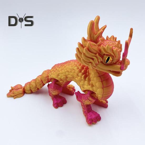 3D-gedruckte Drachenfigur, Fotografie-Requisite, realistisch aussehende, leuchtende Farbe, Mini-Drachenstatue, Zappelspielzeug für Erwachsene und Kinder