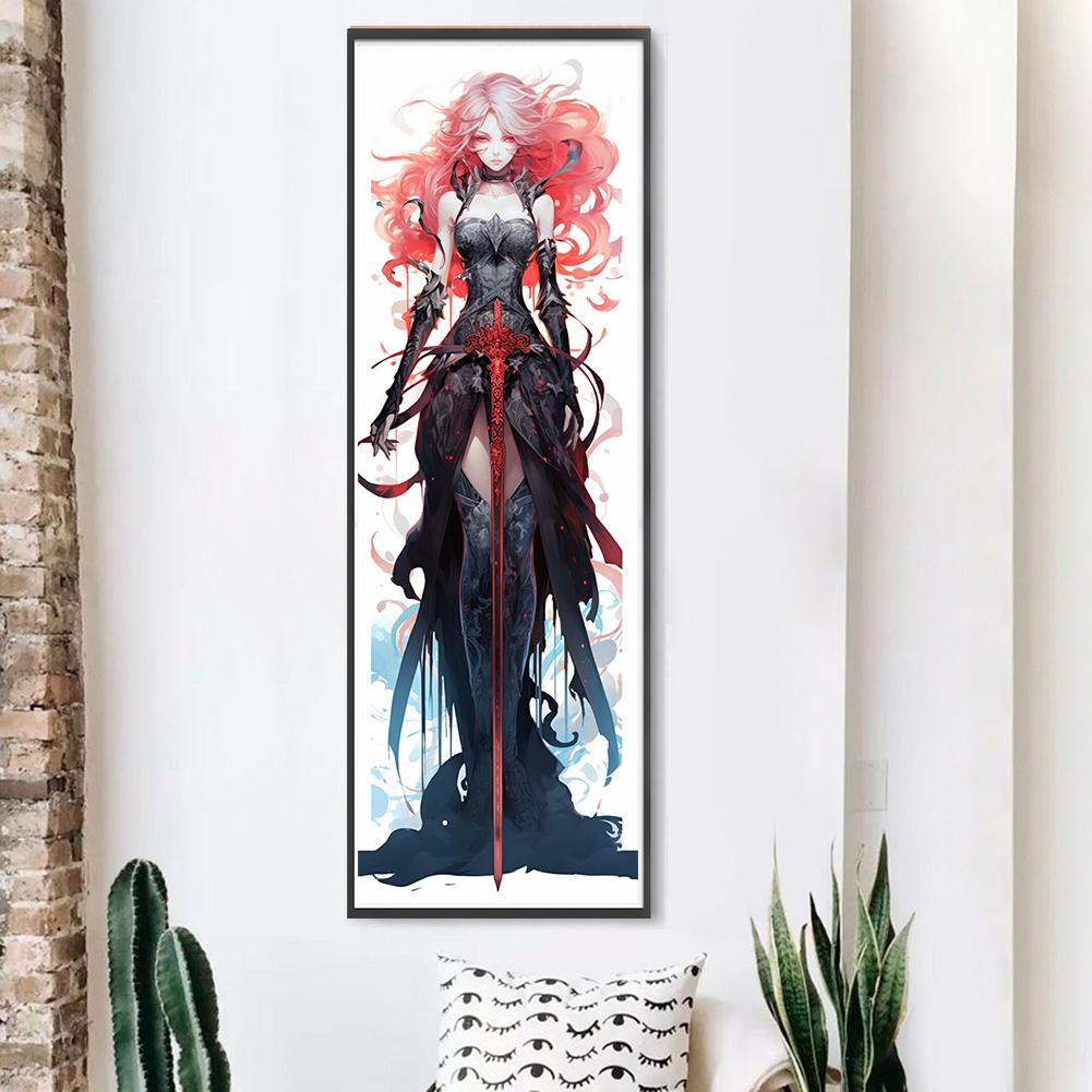 LF# Vollstickerei Öko-Baumwollfaden 11CT bedruckt Mädchen Kreuzstichset Kunst